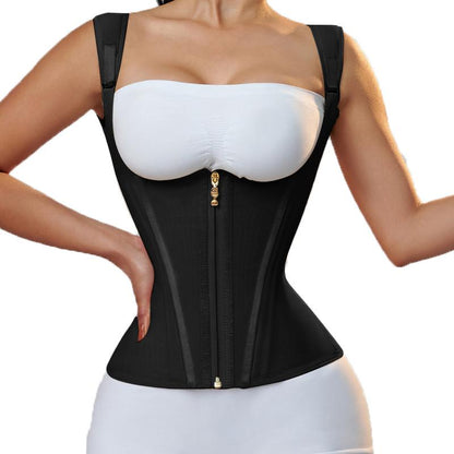 ShapeShasy®-Double Waistband Corset Vest Waist Trainer